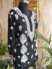 Rayon Chikankari Short Kurti