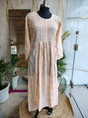 Mulchanderi Chikankari Gown