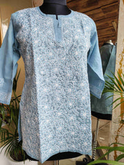 Cotton Short Kurti Front Jaal