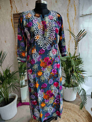 Rayon Printed Chikankari Prints