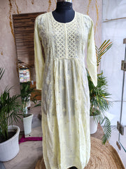 Mulchanderi Chikankari Gown