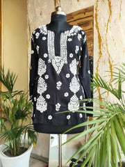 Rayon Chikankari Short Kurti