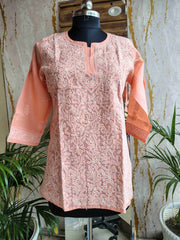 Cotton Short Kurti Front Jaal