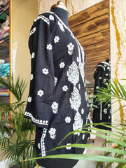 Rayon Chikankari Short Kurti