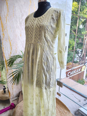 Mulchanderi Chikankari Gown