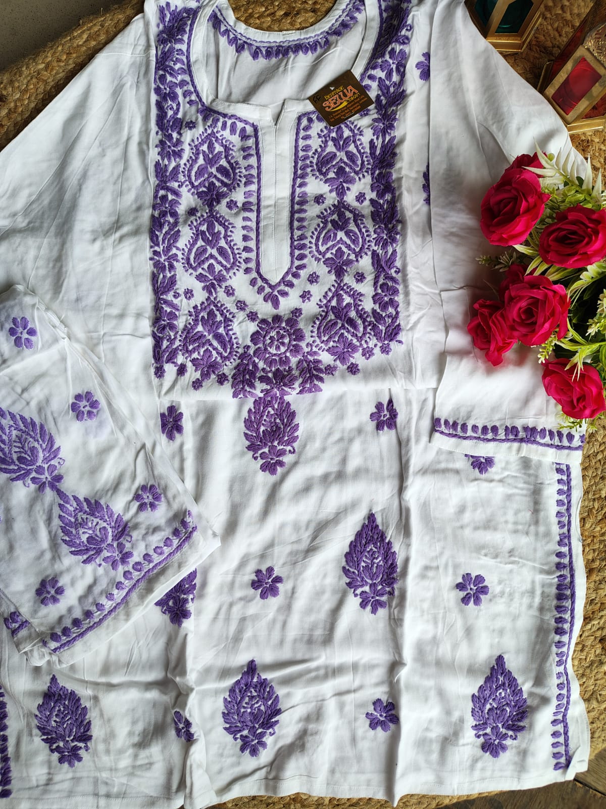 Modal chikankari Cord set
