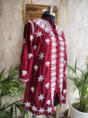 Rayon Chikankari Short kurti