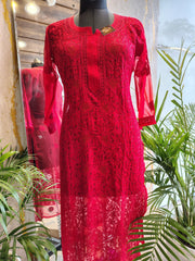 Viscose Georgette Kurti Front Jaal
