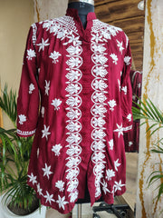 Rayon Chikankari Short kurti