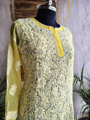 Chiffon Short Kurti Front Full Jaal
