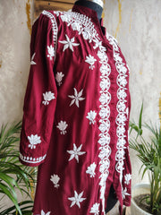 Rayon Chikankari Short kurti
