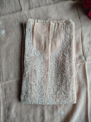 Mulchanderi Un-Stitched Kurta Dupatta set